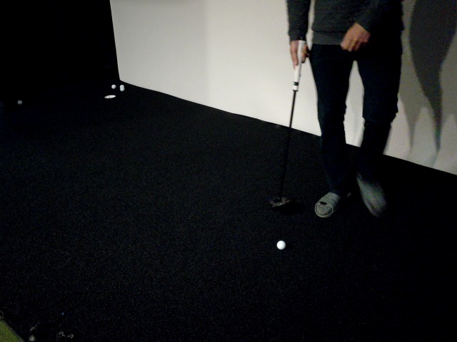 Bad example - low angle, person in frame, multiple balls