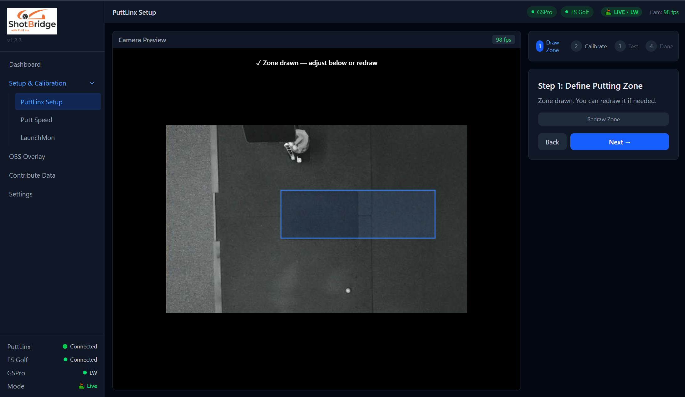 Drawing the detection zone on the camera preview